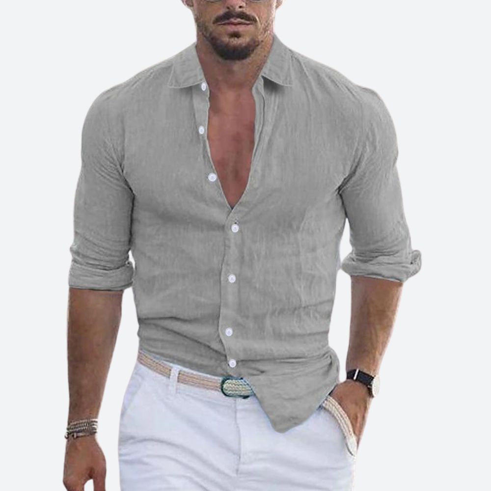 Men's Polo Shirt | Open Collar & Slim Fit