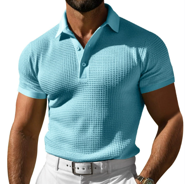 Men's Polo Shirt | Slim Fit Textured Collar