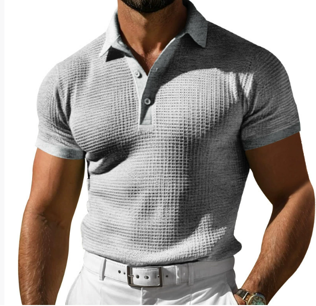 Men's Polo Shirt | Slim Fit Textured Collar