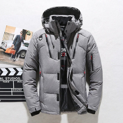 Men's Puffer Jacket | Hooded & Quilted Design