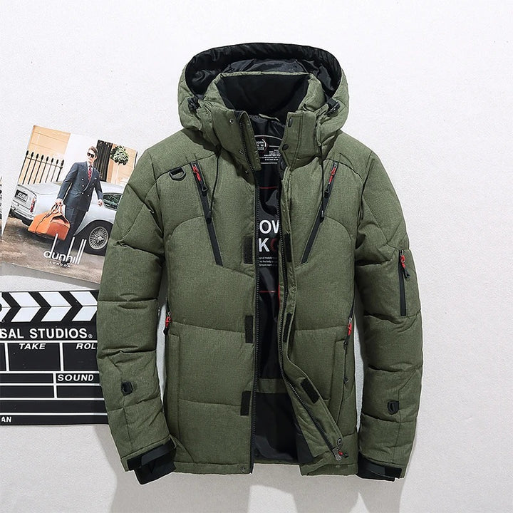 Men's Puffer Jacket | Hooded & Quilted Design