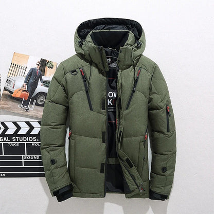 Men's Puffer Jacket | Hooded & Quilted Design