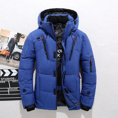 Men's Puffer Jacket | Hooded & Quilted Design