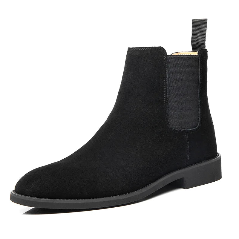 Men’s Retro Chelsea Boots - Stylish Medium-High Ankle Design for Any Occasion