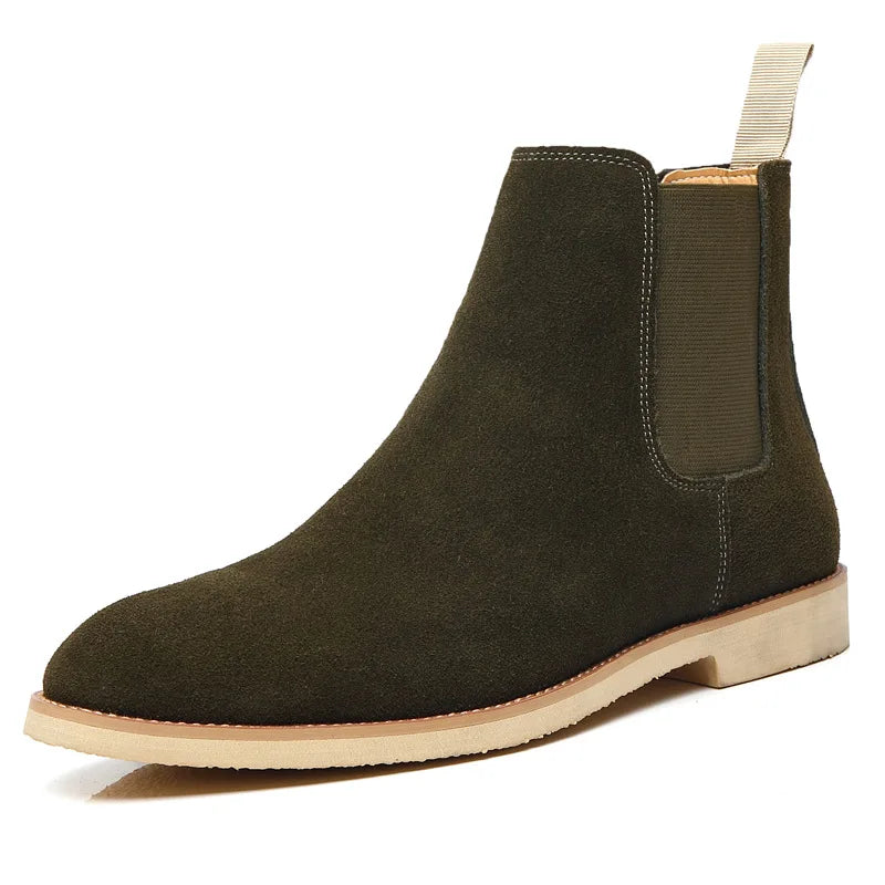 Men’s Retro Chelsea Boots - Stylish Medium-High Ankle Design for Any Occasion