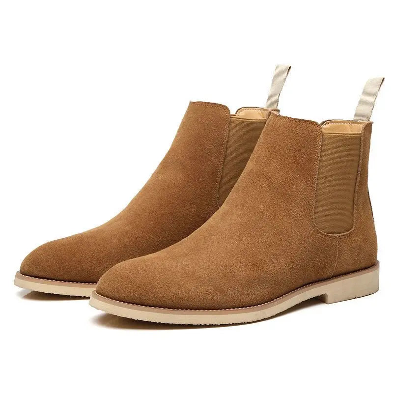 Men’s Retro Chelsea Boots - Stylish Medium-High Ankle Design for Any Occasion