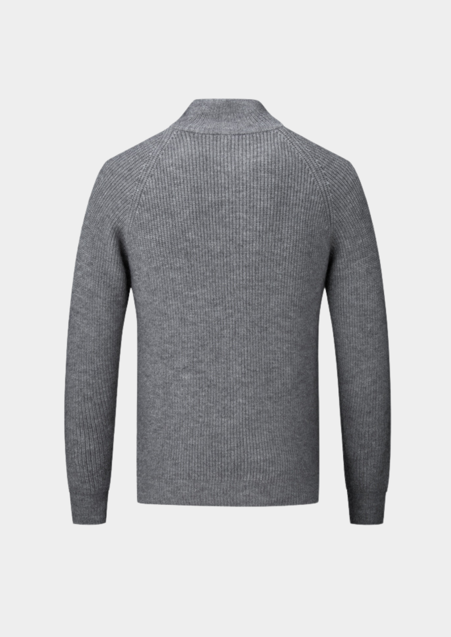 Men's Ribbed Funnel Neck Cardigan for Stylish Layering