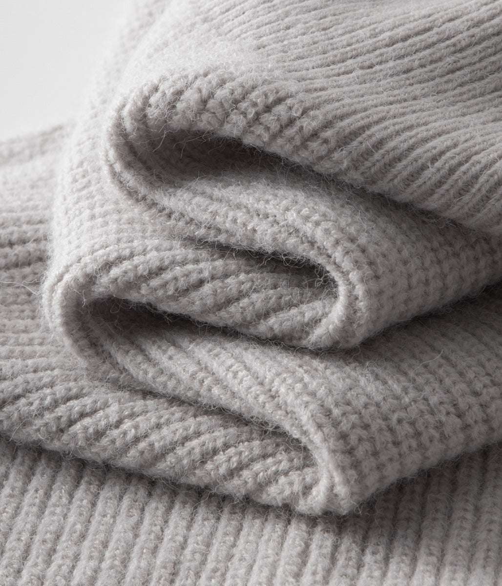 Men's Ribbed Funnel Neck Cardigan for Stylish Layering