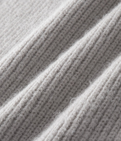 Men's Ribbed Funnel Neck Cardigan for Stylish Layering