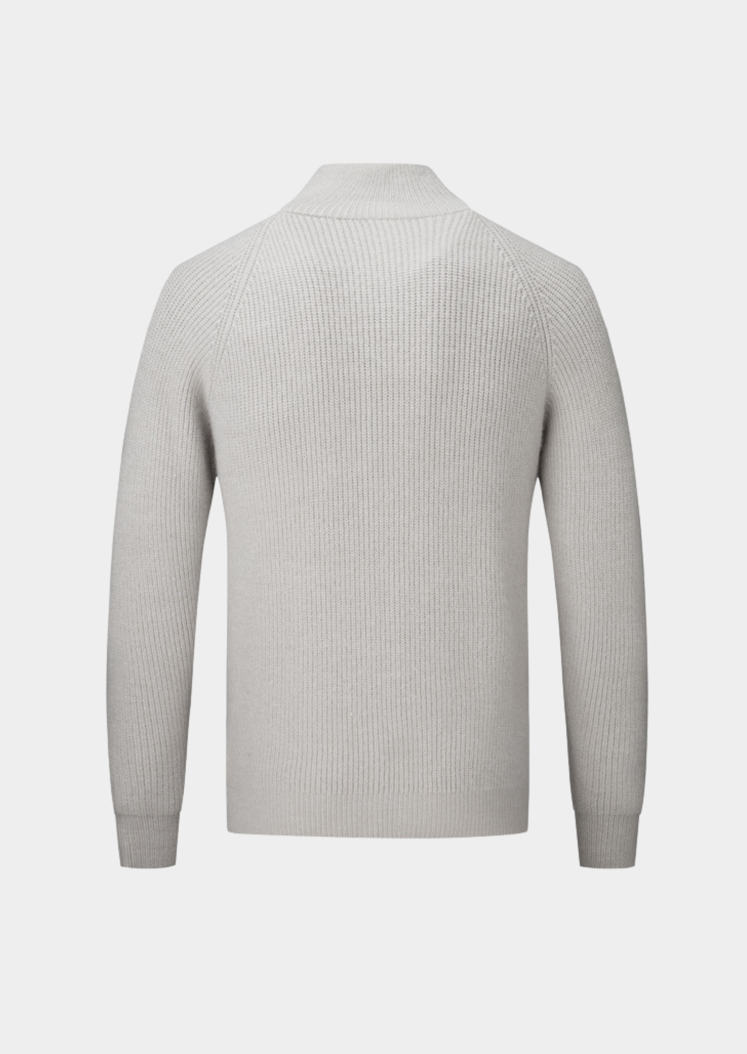 Men's Ribbed Funnel Neck Zip Cardigan for All Occasions