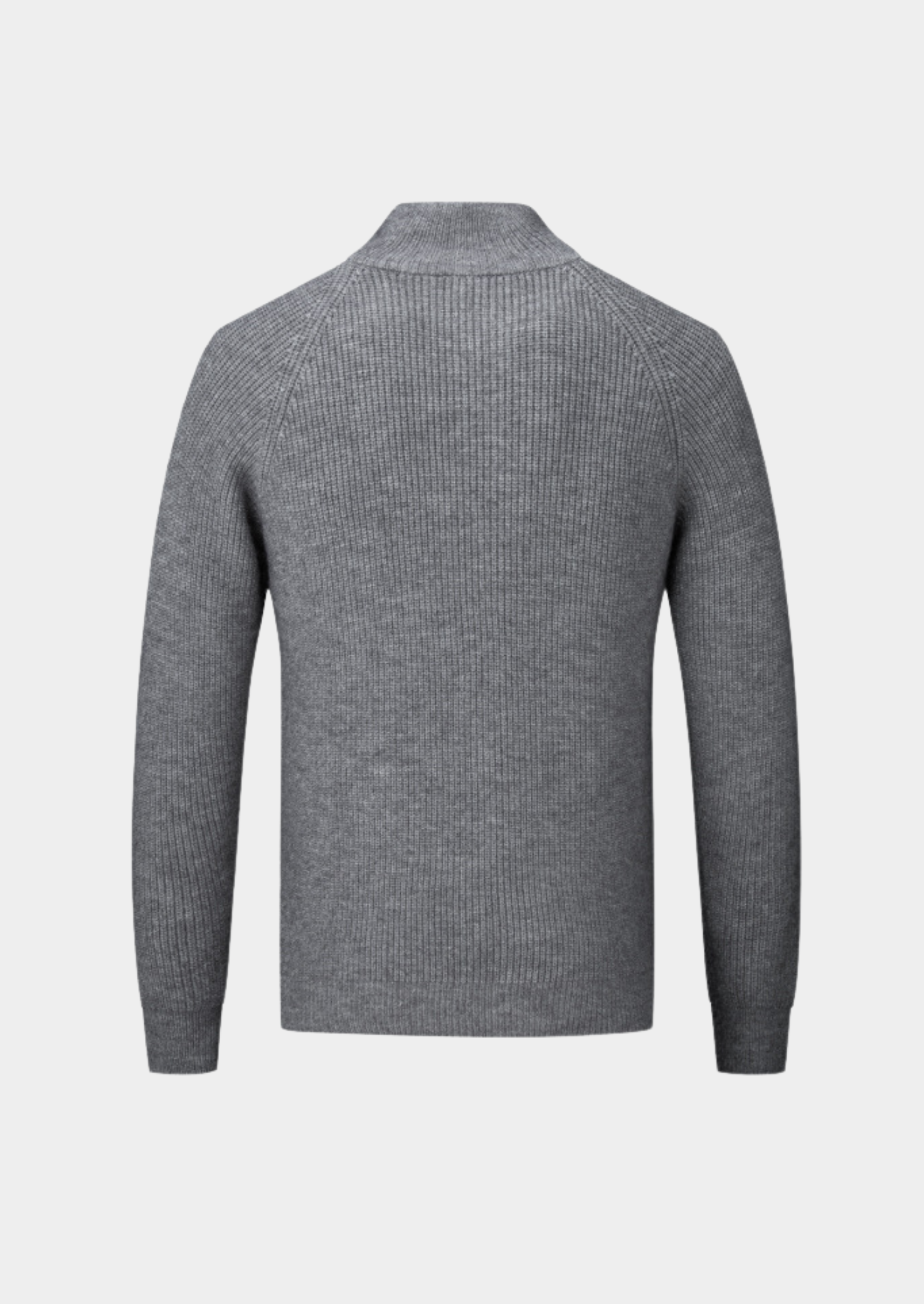 Men's Ribbed Funnel Neck Zip Cardigan for All Occasions
