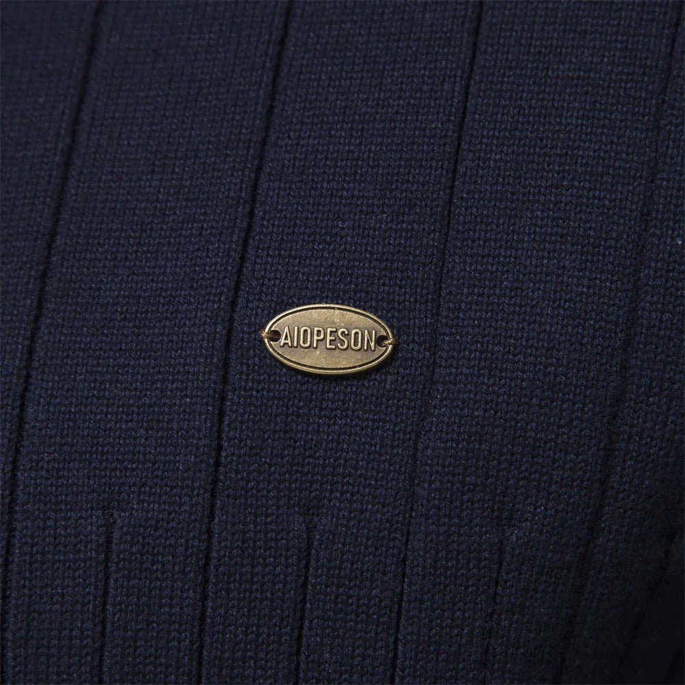 Men's Ribbed Mock Neck Half Zip Sweater for All Occasions