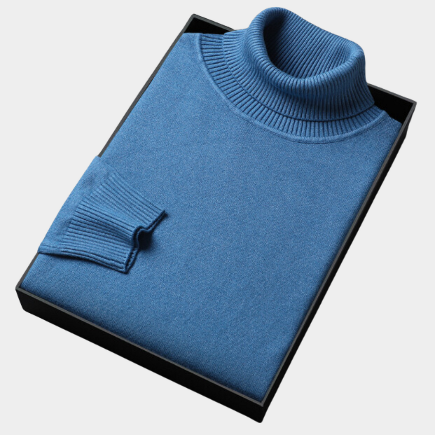 Men's Roll Neck Polo Sweater for Smart Casual & Evening Wear