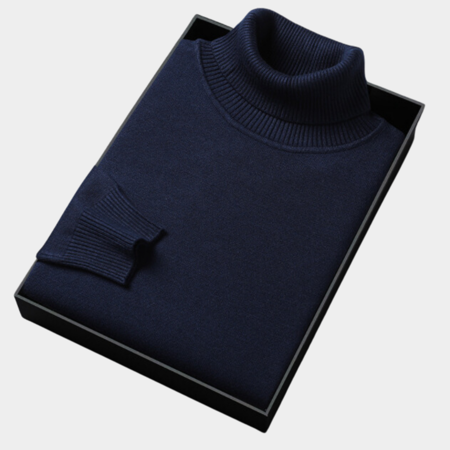 Men's Roll Neck Polo Sweater for Smart Casual & Evening Wear