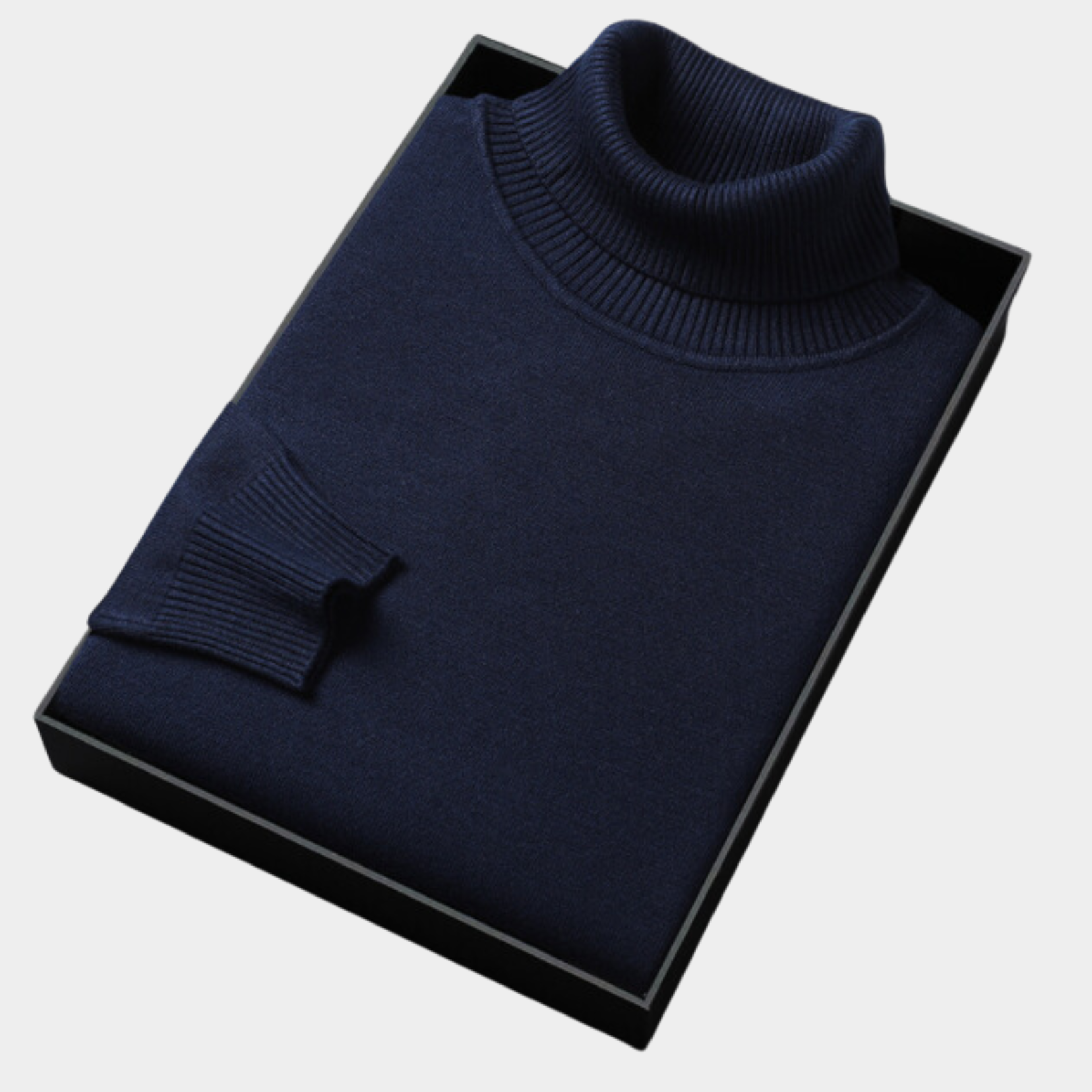 Men's Roll Neck Polo Sweater for Smart Casual & Evening Wear