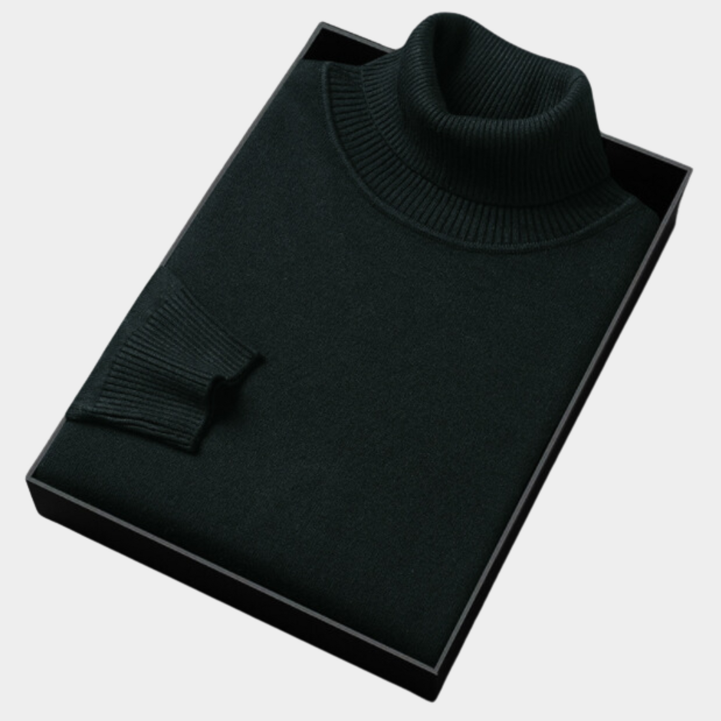Men's Roll Neck Polo Sweater for Smart Casual & Evening Wear