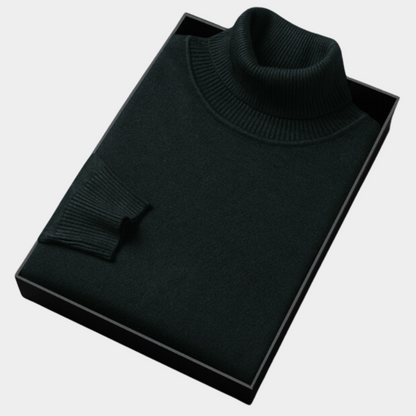 Men's Roll Neck Polo Sweater for Smart Casual & Evening Wear