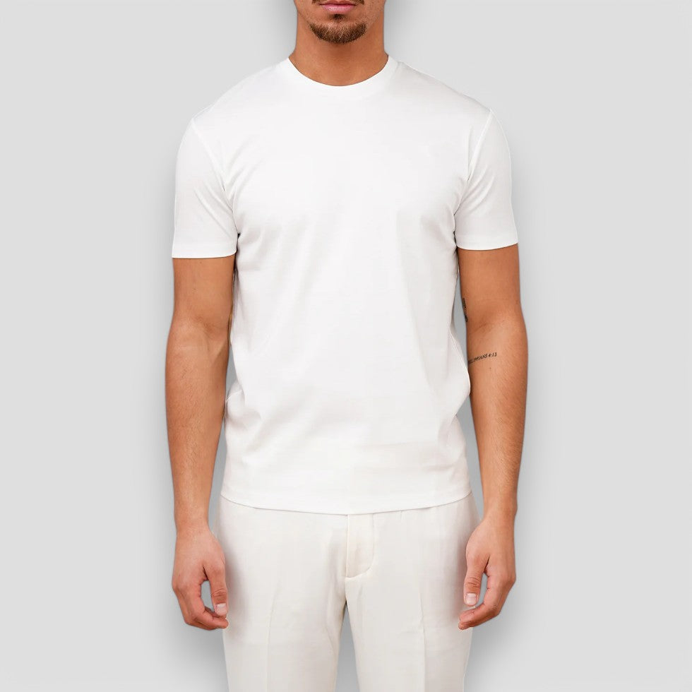 Men's Shiny Blend T-Shirt for Smart Casual Events