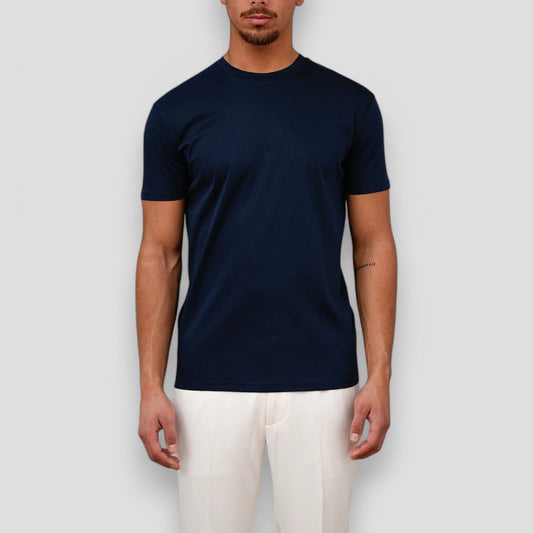 Men's Shiny Blend T-Shirt for Smart Casual Events