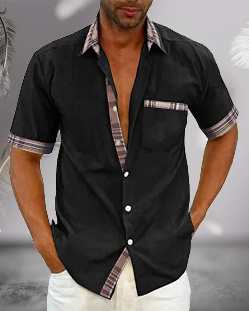Men’s Short Sleeve Shirt - Ideal for Spring & Summer Wear