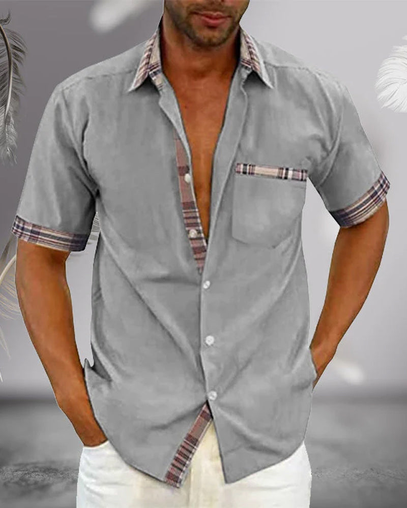 Men’s Short Sleeve Shirt - Ideal for Spring & Summer Wear