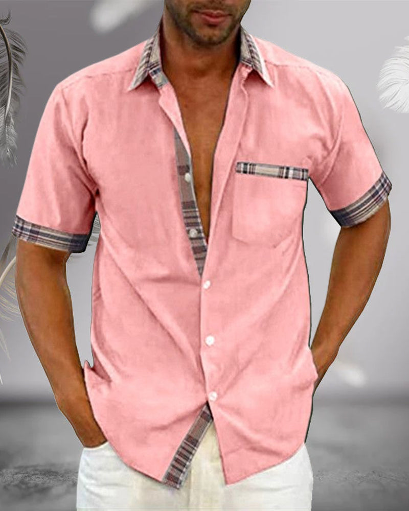 Men’s Short Sleeve Shirt - Ideal for Spring & Summer Wear