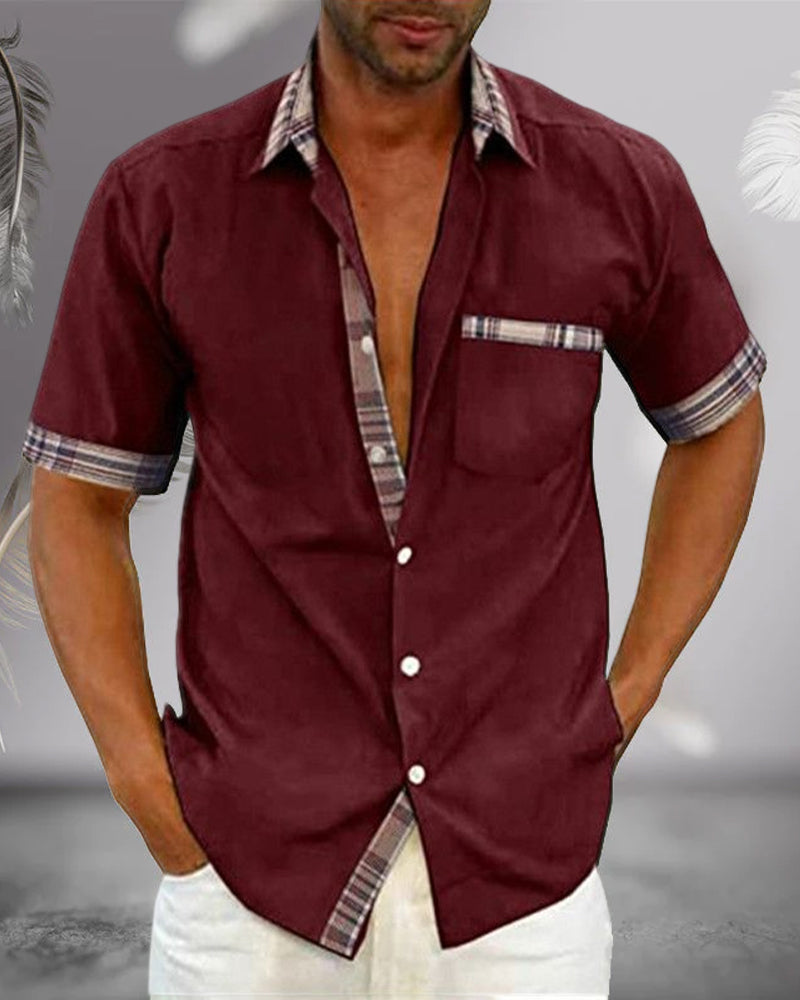 Men’s Short Sleeve Shirt - Ideal for Spring & Summer Wear