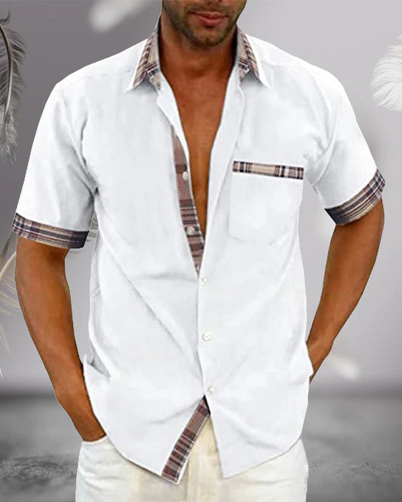 Men’s Short Sleeve Shirt - Ideal for Spring & Summer Wear