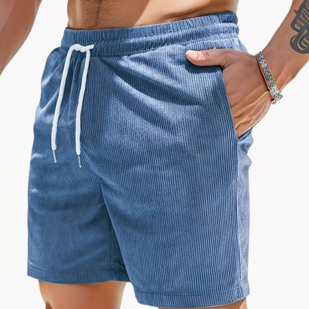 Men's Shorts | Ribbed Texture & Drawstring
