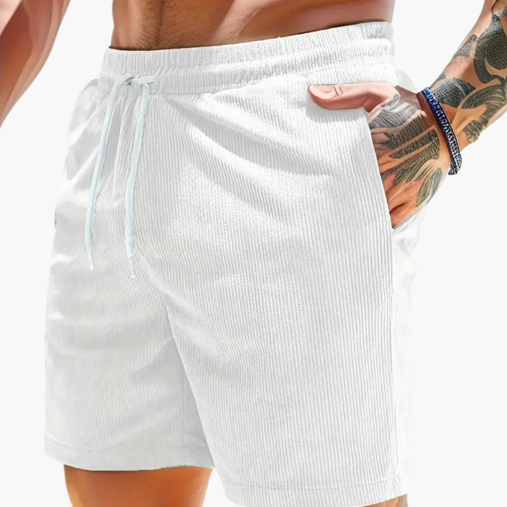 Men's Shorts | Ribbed Texture & Drawstring