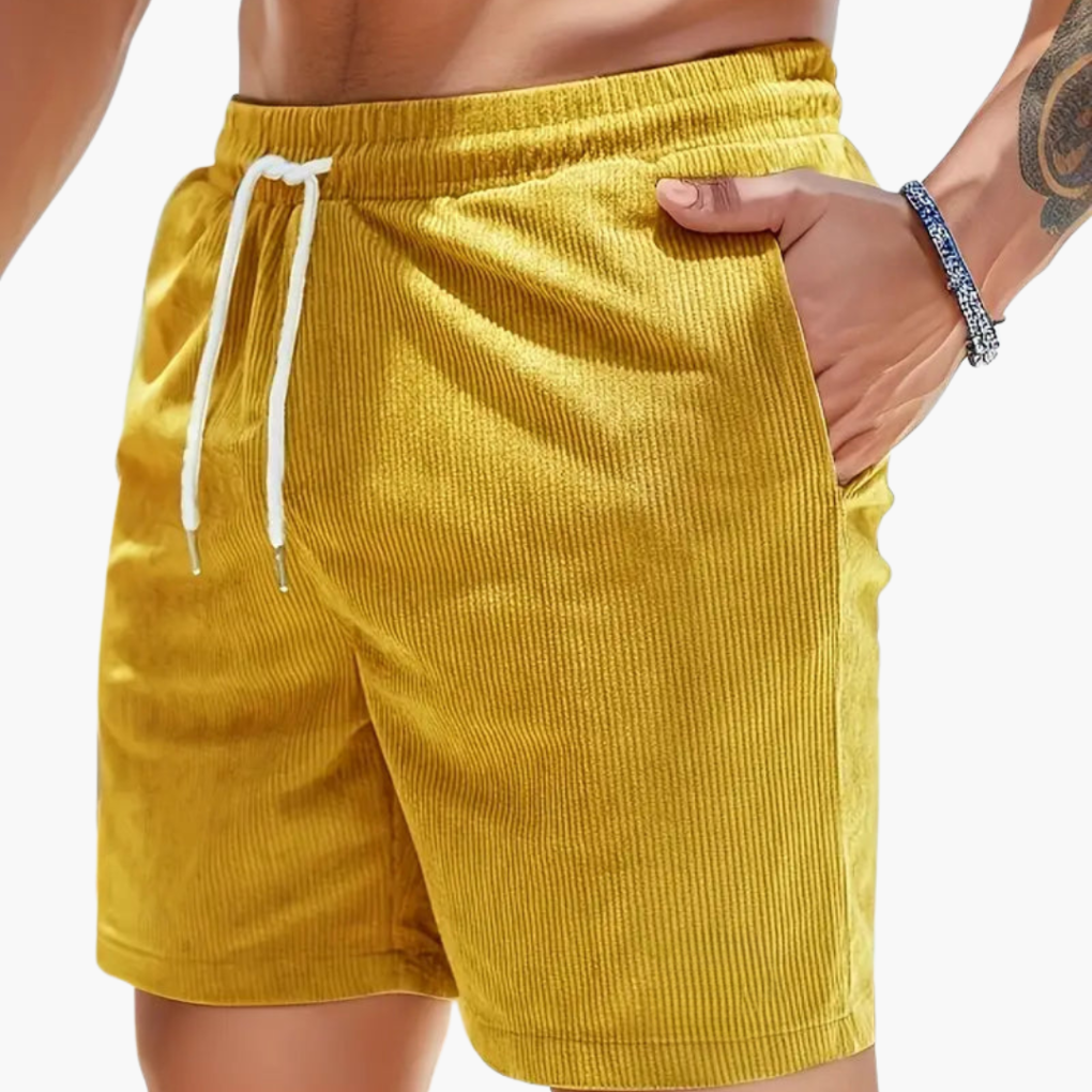 Men's Shorts | Ribbed Texture & Drawstring