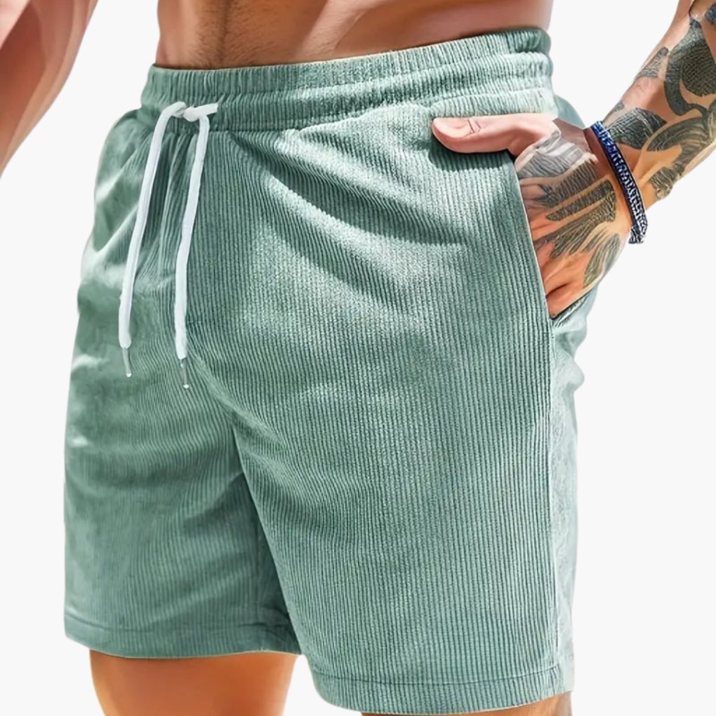 Men's Shorts | Ribbed Texture & Drawstring