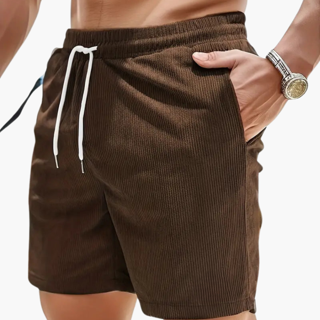 Men's Shorts | Ribbed Texture & Drawstring