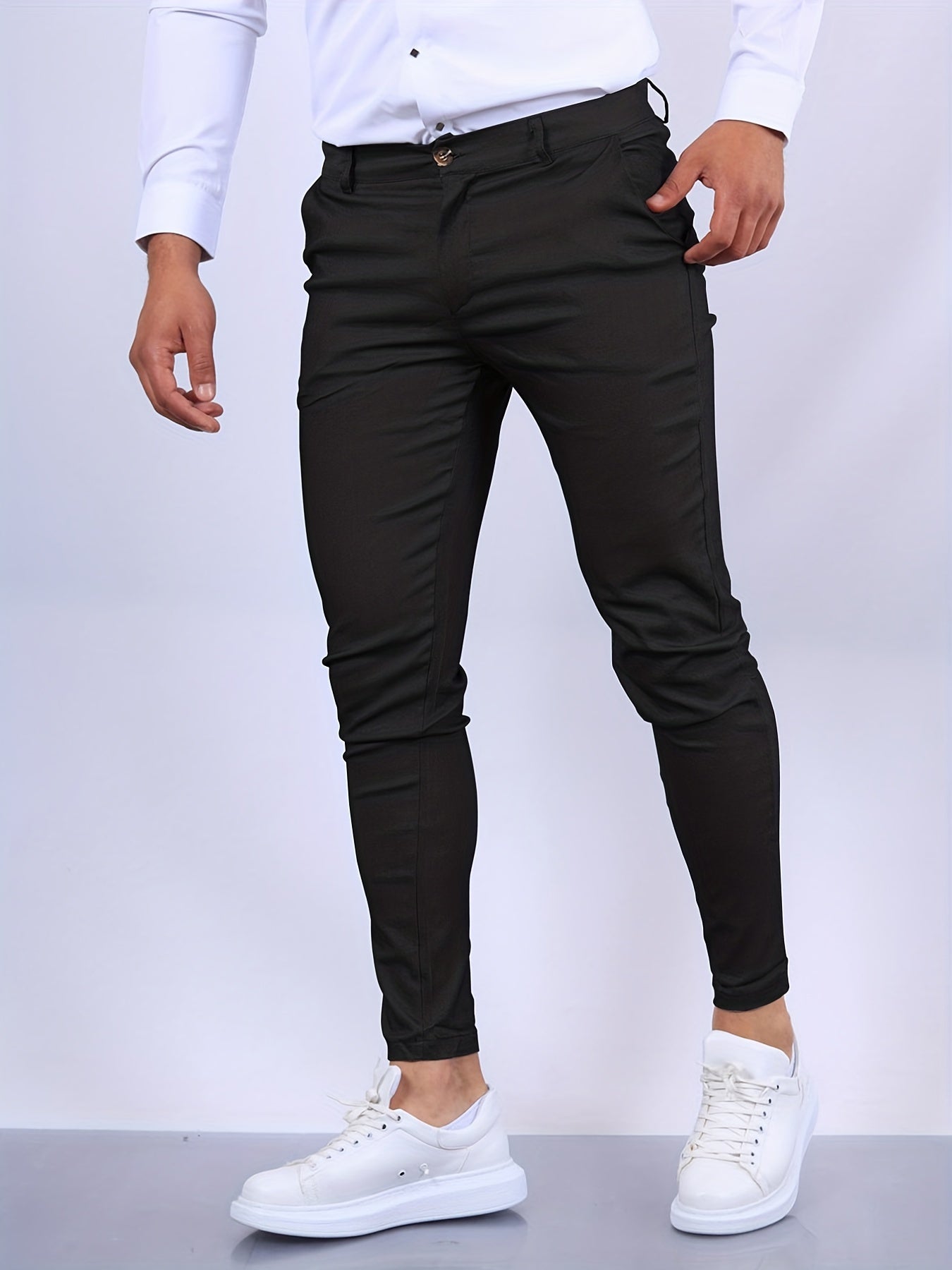 Men's Skinny Trousers | Stretch Comfort Fit