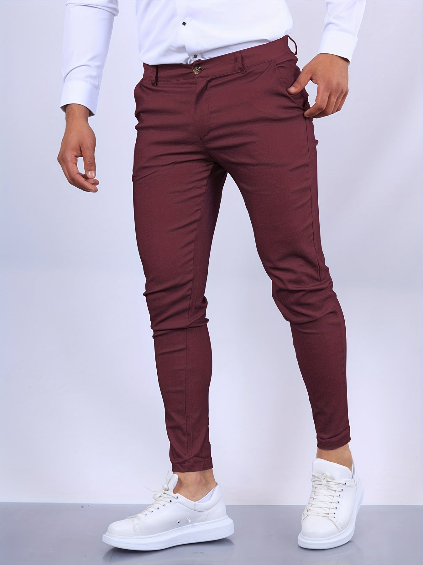 Men's Skinny Trousers | Stretch Comfort Fit