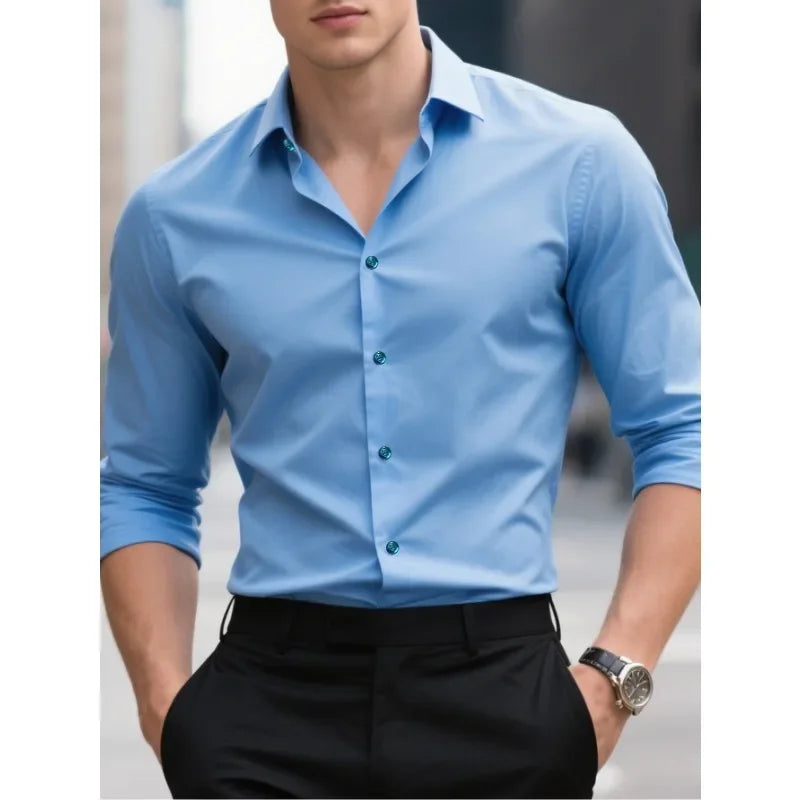 Men’s Slim Fit Button-Down Shirt for Any Occasion