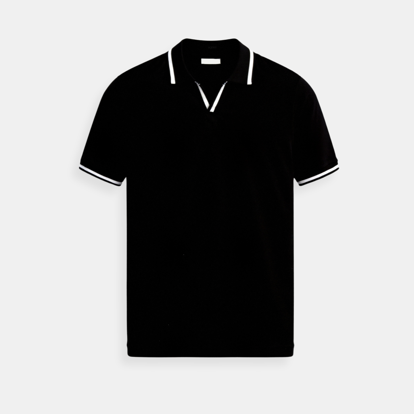 Men's Slim Fit Polo Shirt - Short Sleeves with Contrast Accents for Smart Casual Wear