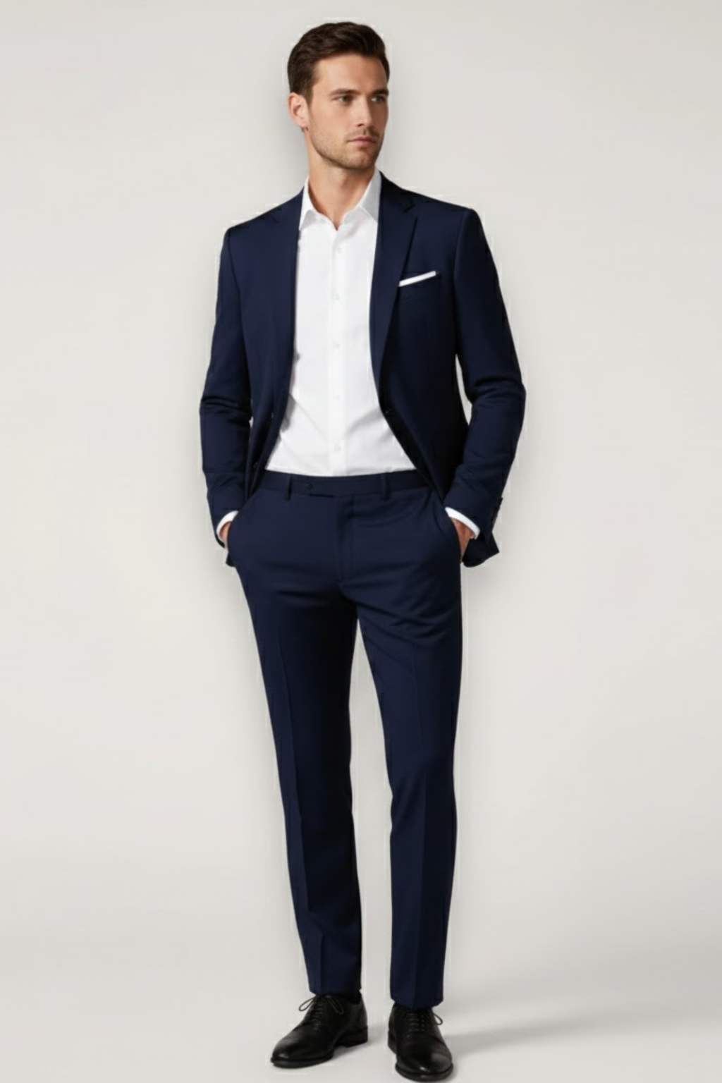 Men’s Slim Fit Suit Set – Stylish Blazer and Trousers for Formal Occasions