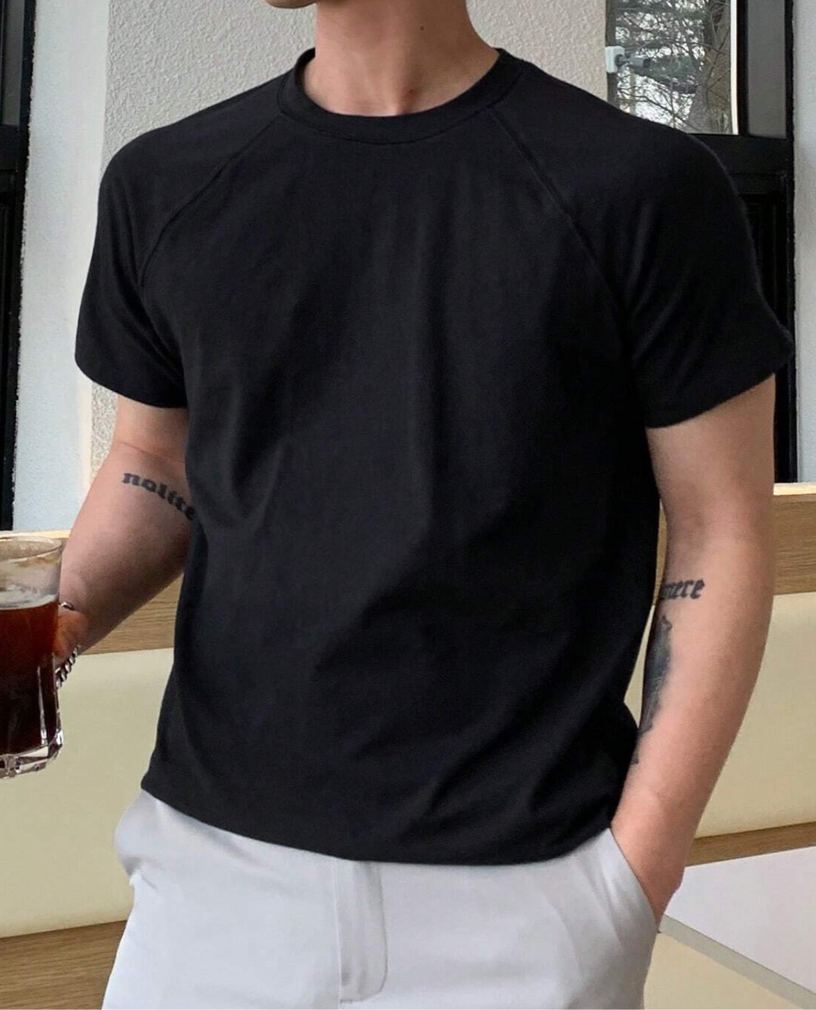 Men's Slim Fit T-Shirt | Tailored Cut & Structured Everyday Style