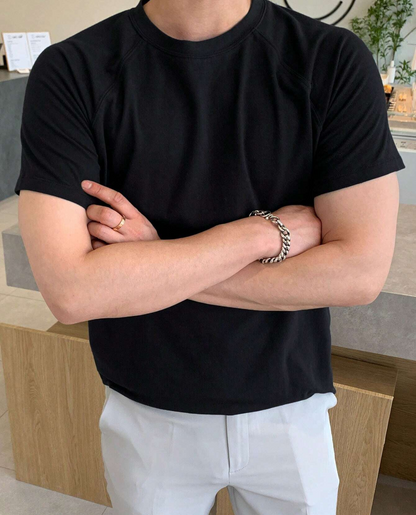 Men's Slim Fit T-Shirt | Tailored Cut & Structured Everyday Style