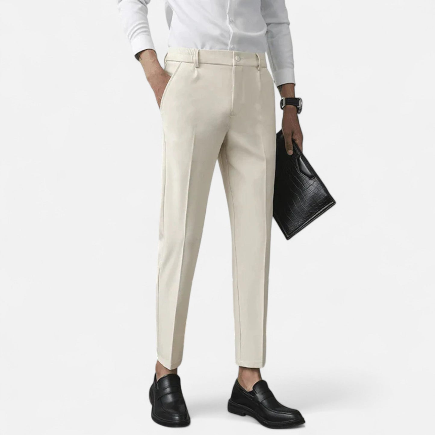Men's Slim Fit Trousers – Stretch Fabric for Smart Events