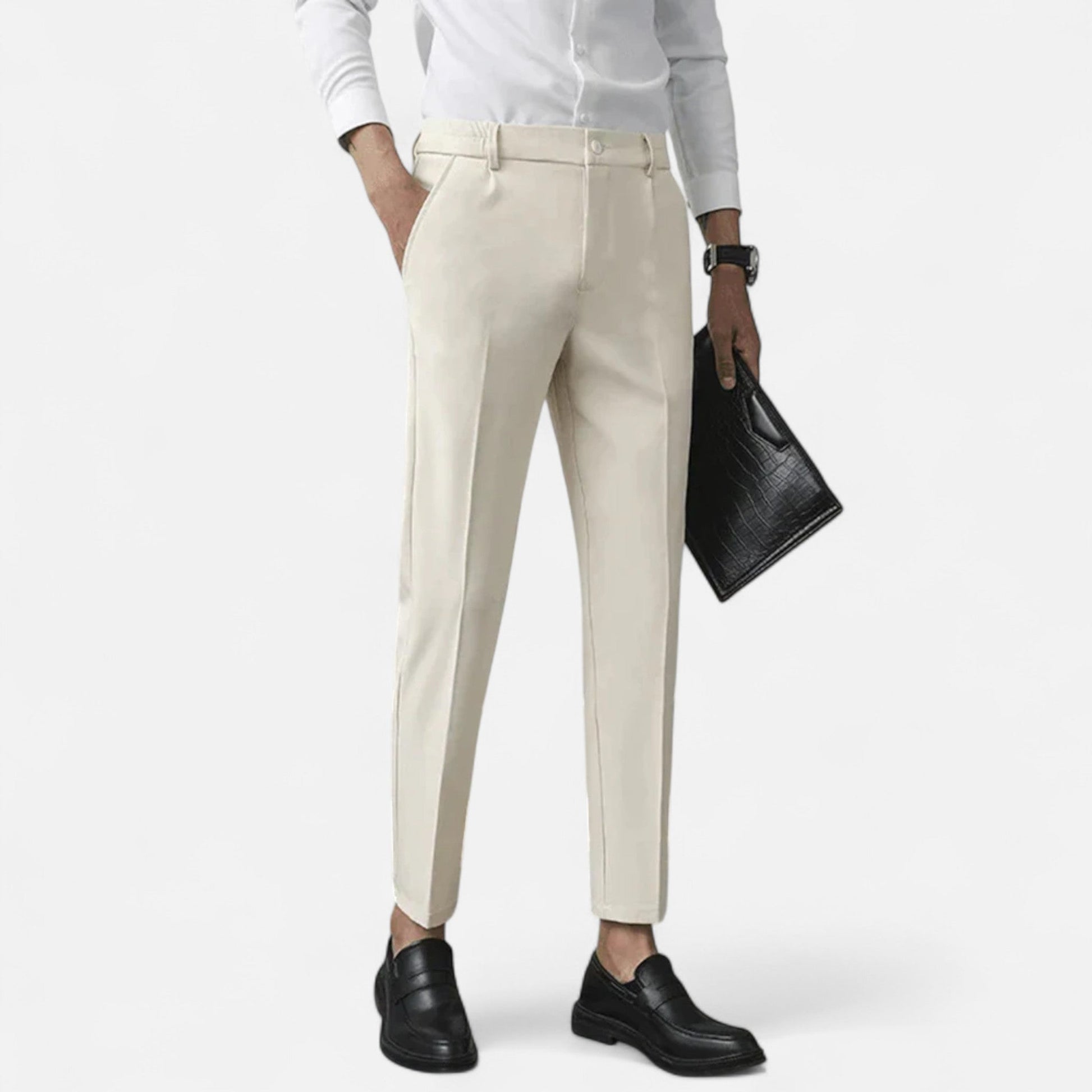 Men's Slim Fit Trousers – Stretch Fabric for Smart Events