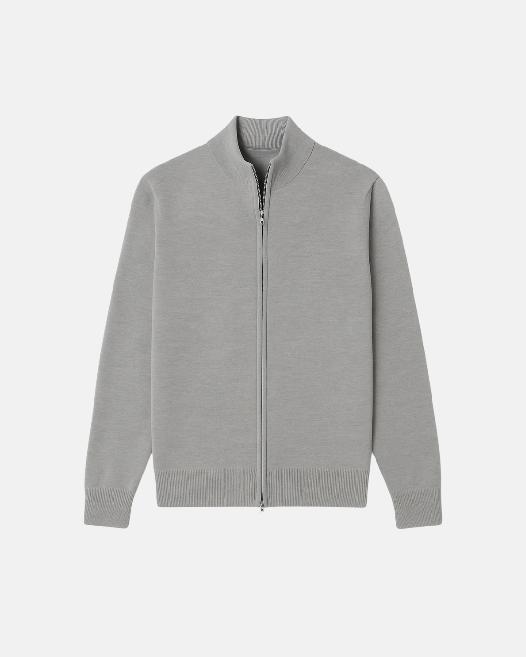 Men's Slim Fit Zip-Up Jacket - Stylish Stand-Up Collar Design