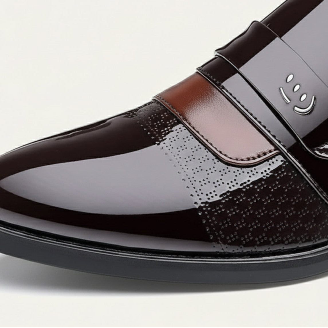 Men's Slip-On Loafers Cushioned Polished Dress Shoes
