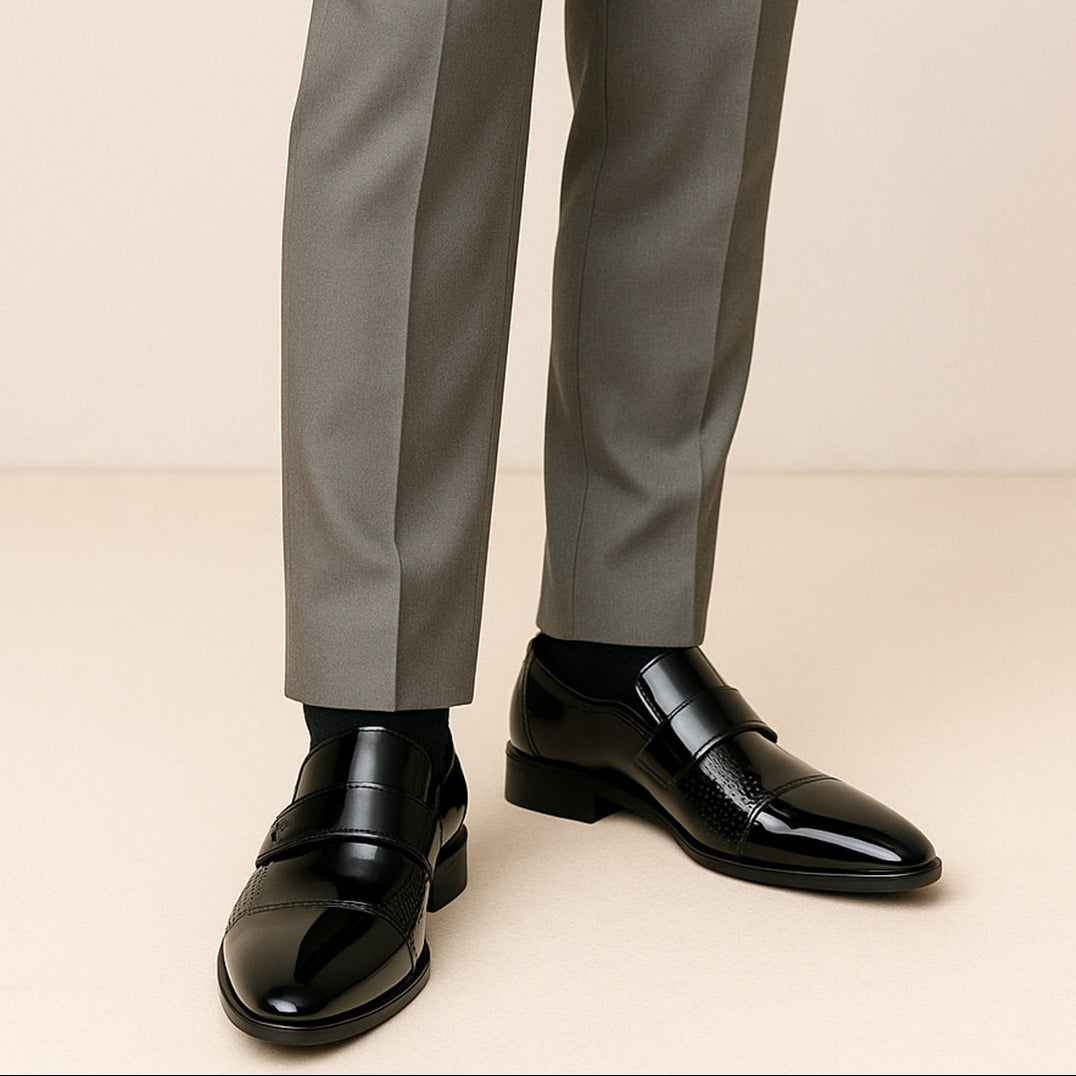 Men's Slip-On Loafers Cushioned Polished Dress Shoes
