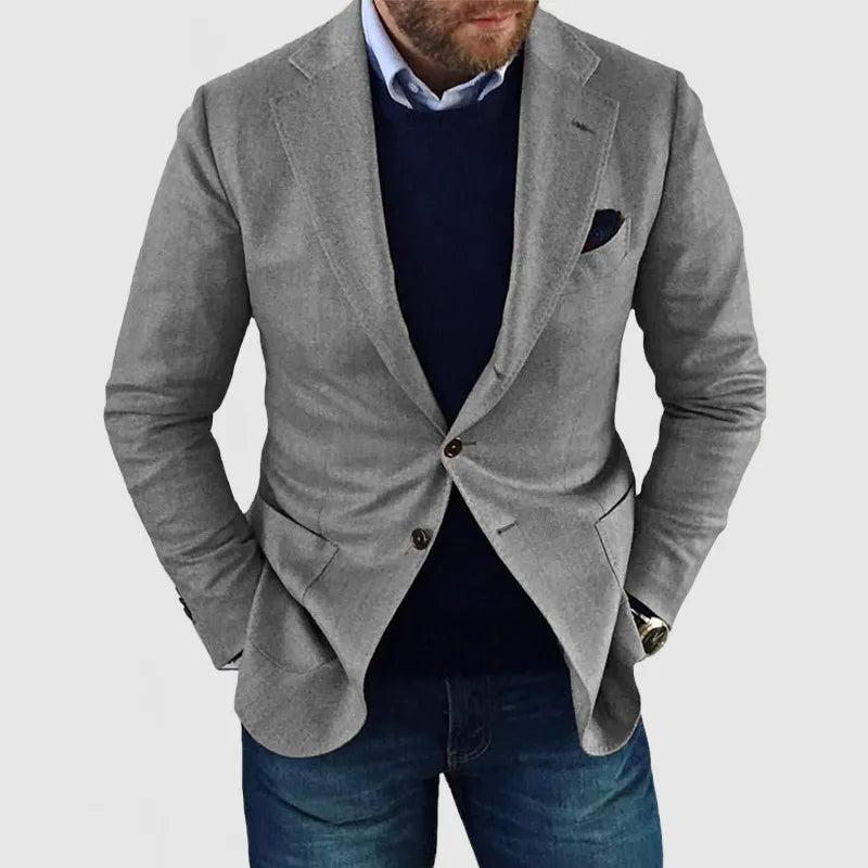 Men's Smart Two-Button Blazer for Events