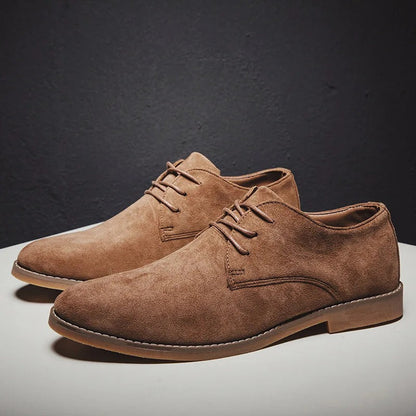 Men’s Suede Lace-Up Dress Shoes for Weddings and Formal Events
