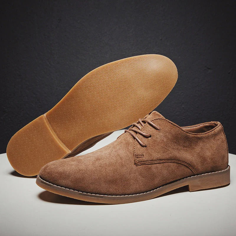 Men’s Suede Lace-Up Dress Shoes for Weddings and Formal Events