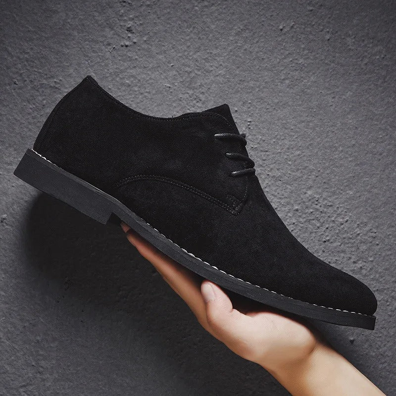 Men’s Suede Lace-Up Dress Shoes for Weddings and Formal Events