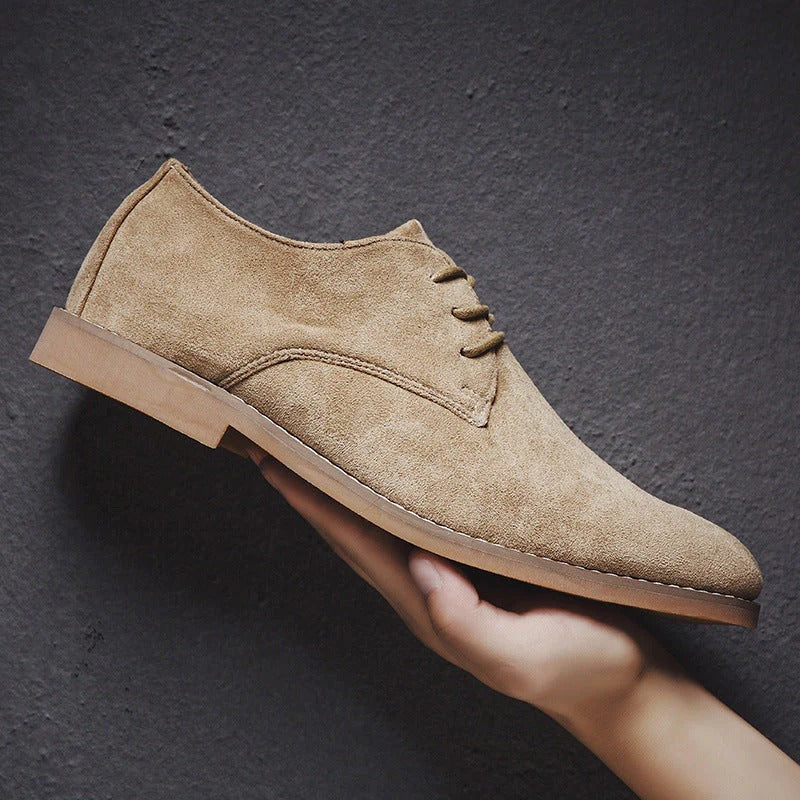 Men’s Suede Lace-Up Dress Shoes for Weddings and Formal Events